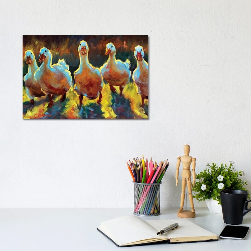 iCanvas "Duck Gangs" by Cheri Christensen Canvas Print - 8x12x0.75