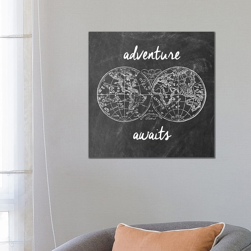 iCanvas "Adventure Awaits I" by Erin Clark Canvas Print - 26x26x1.5