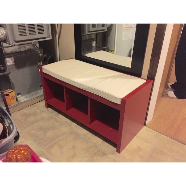 Avenue Greene Birchmont Red Entryway Storage Bench With Beige Avenue Greene Birchmont Red Entryway Storage Bench With Beige Cushion Free Shipping Today 20186928