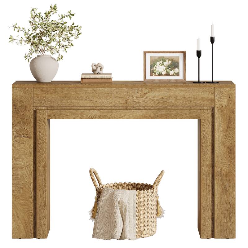 41.3-Inch Entryway Table, Rectangular Console Table, Modern Hallway Accent Table