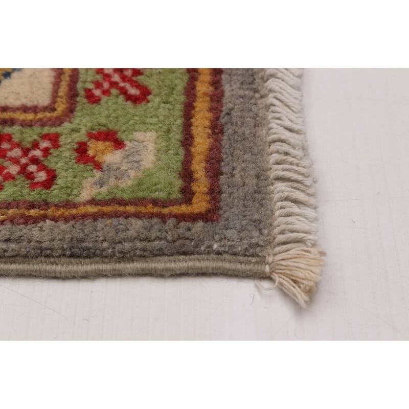 ECARPETGALLERY Hand-knotted Uzbek Ghazni Grey Wool Rug - 2'10 x 9'9