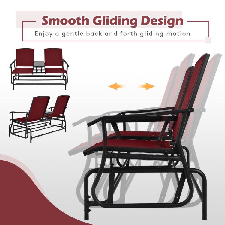 Comfortable 2-Person Loveseat for Patio and Garden - 57" x 28" x 38" (L x W x H)