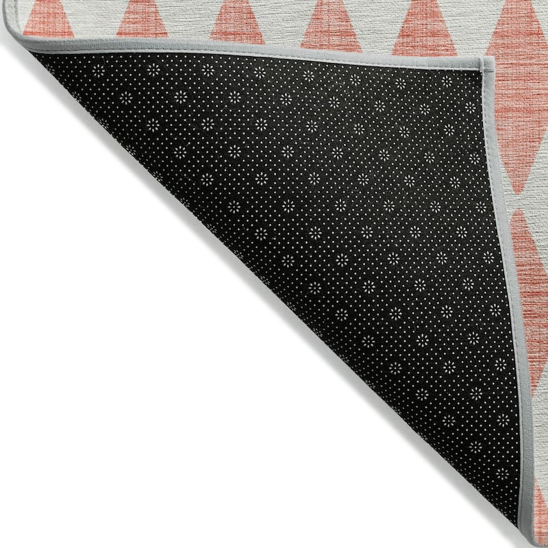 Machine Washable Indoor/ Outdoor Chantille Diamonds Rug