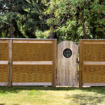 Outdoor Privacy Screen Panel Free Standing Bricks - 72*47