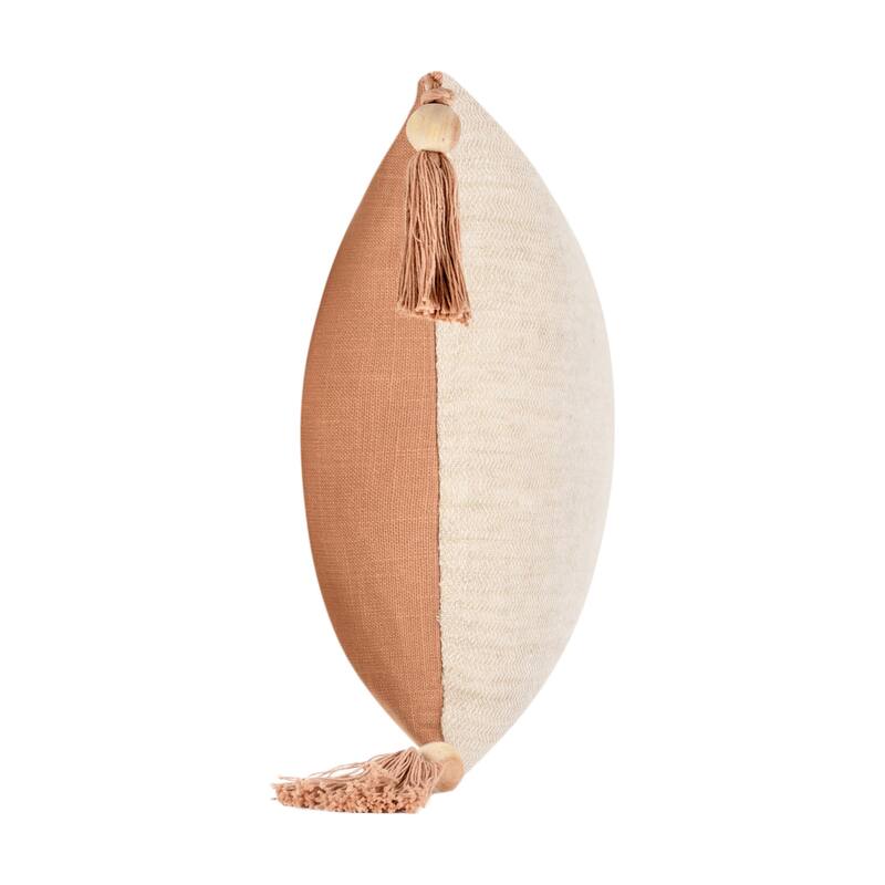 Villa by Classic Home Cherry Linen Blend Throw Pillow