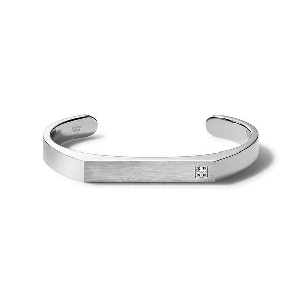 slide 1 of 2, Bulova Mens Classic Cuff - - Silver