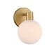 preview thumbnail 5 of 3, Minka Lavery 2991 Fenton 9" Tall Bathroom Sconce with Ribbed Glass