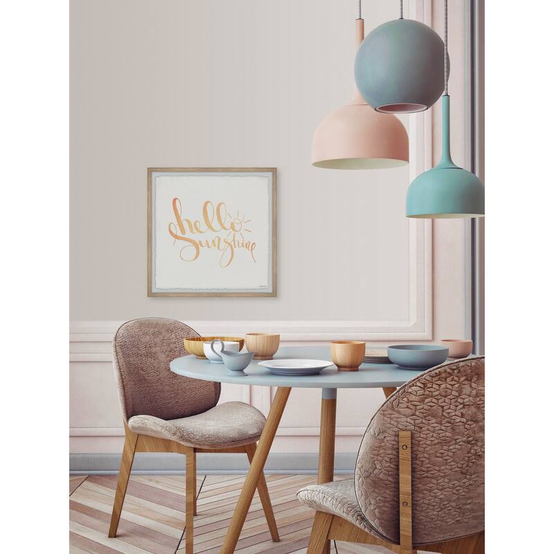 Hello Sunshine II Framed Wall Art, Elegant Home Touch - Sophisticated Artwork for Refined Décor