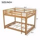 preview thumbnail 15 of 20, Wood Queen Size Bunk Bed with Ladder for Space-Saving and Easy Access