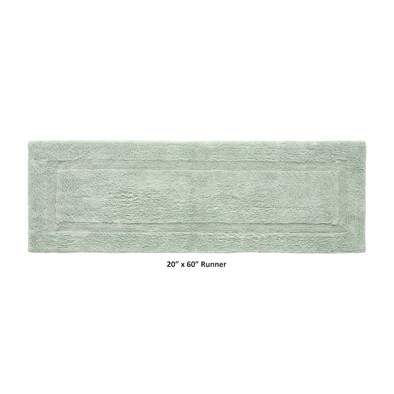 Better Trends Bath Rugs 100% Cotton Reversible Highly Water Absorbent Bathroom Rug for Shower, Sink, Bath Mats - Lux Collection