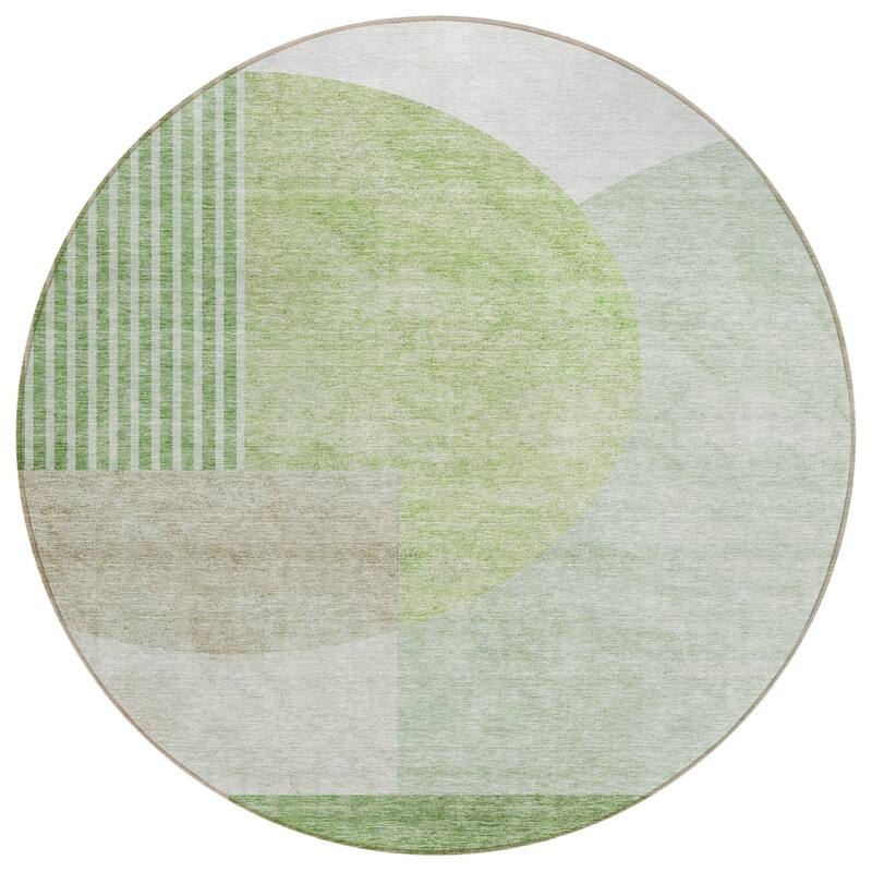 HomeRoots Geometric Transitional Rectangle Outdoor Rug