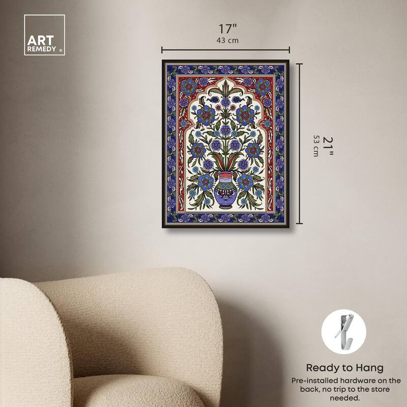 Royal Vase Bloom Canvas by Art Remedy