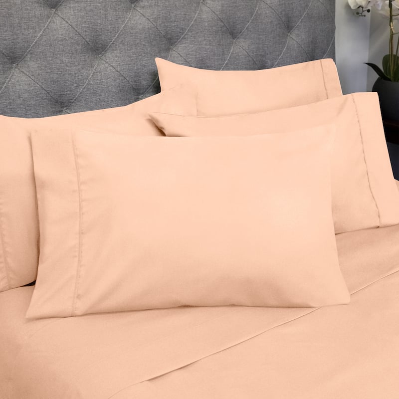 Luxurious Ultra-soft 6-pc. Bedsheet Set - Twin - Peach
