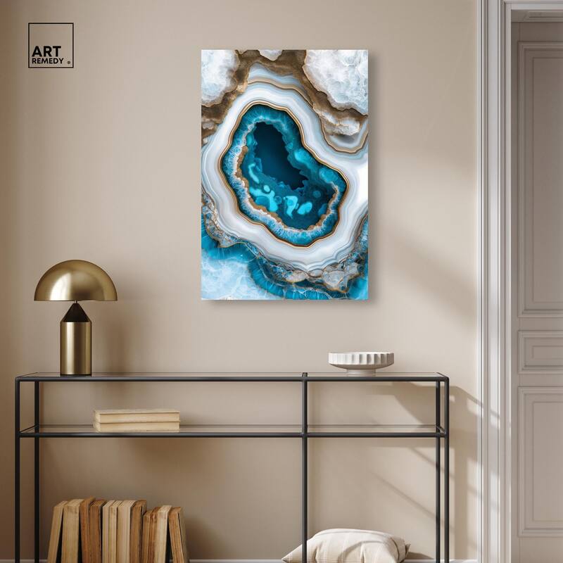 Gilded Geode Eye III Canvas by Art Remedy, Gallery Wrapped