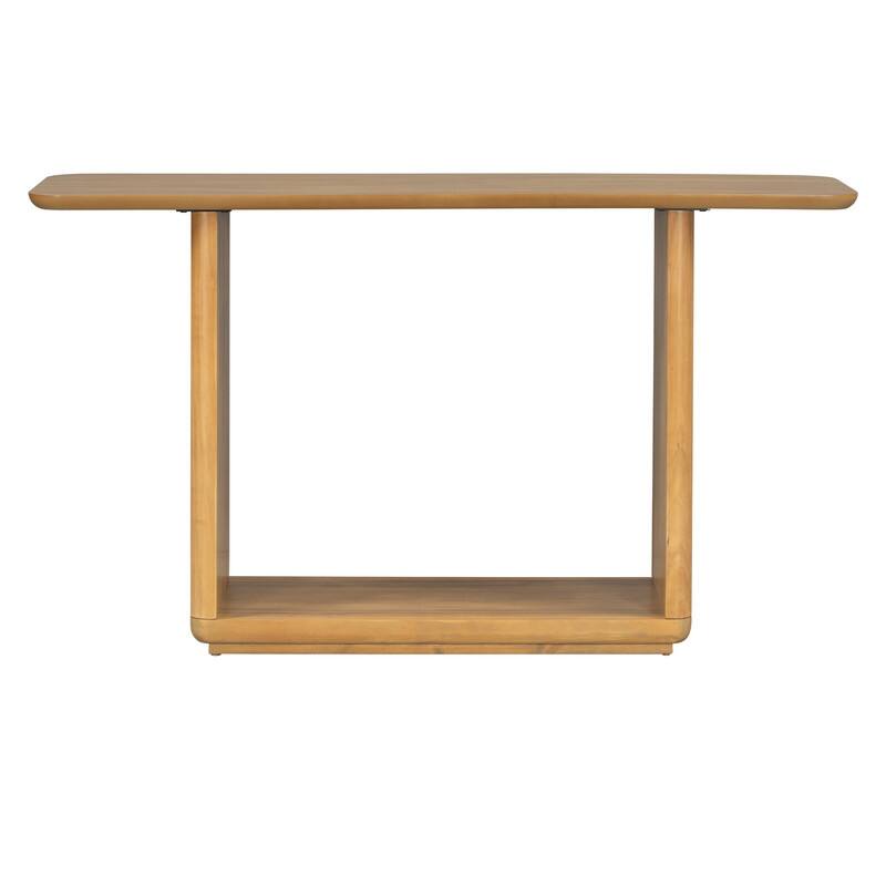 Mirod Elegant Minimalist Console Table with Curved Corners