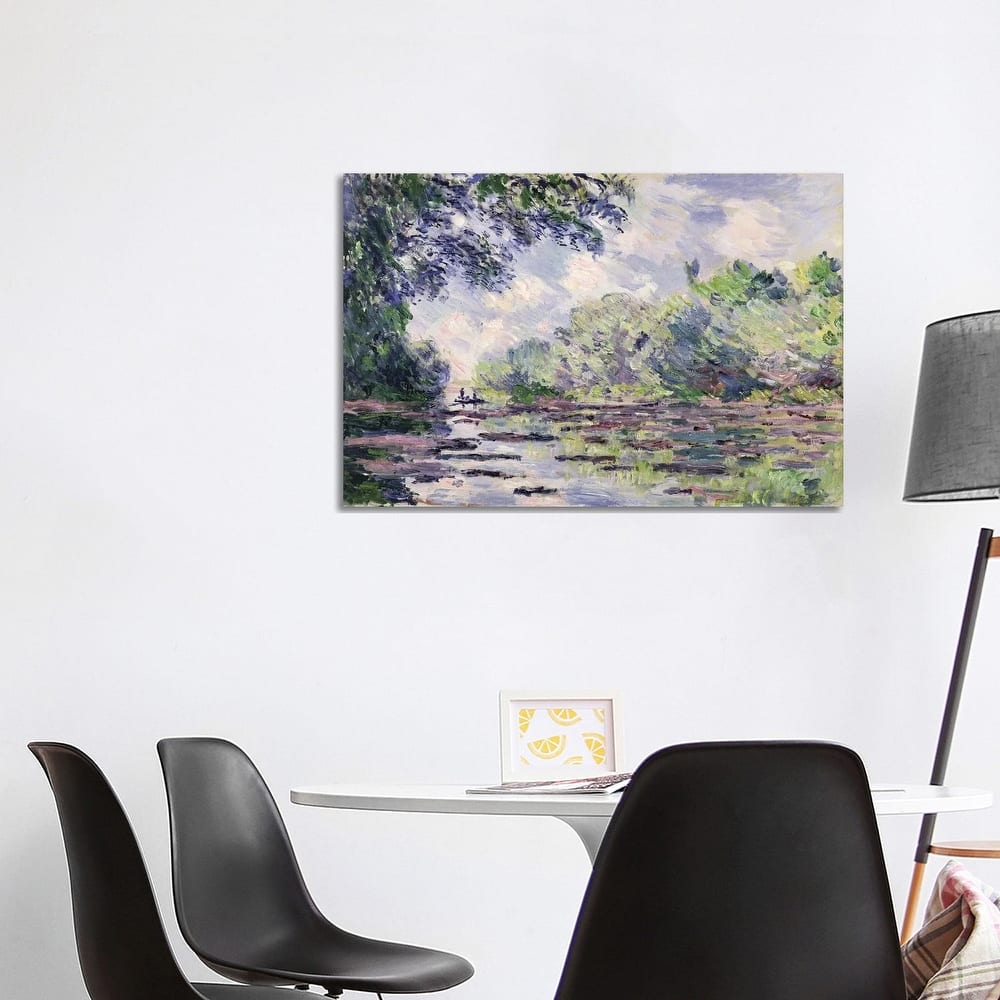 iCanvas "The Seine at Giverny, 1885 " by Claude Monet Canvas Print