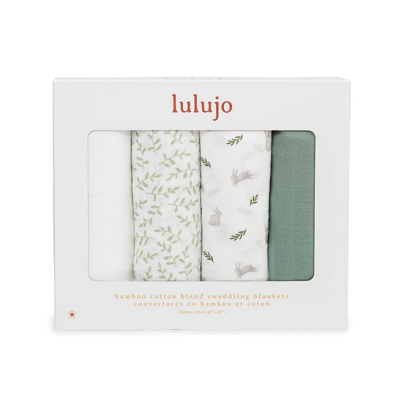 lulujo 4pk Swaddles Bamboo