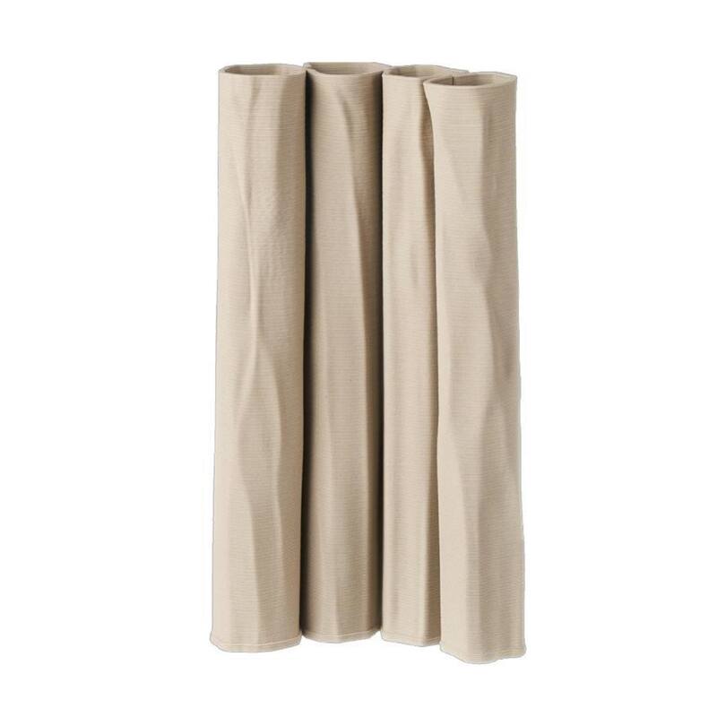 3D Printed Abstract Sculptural Ceramic Vase - 13" - Beige