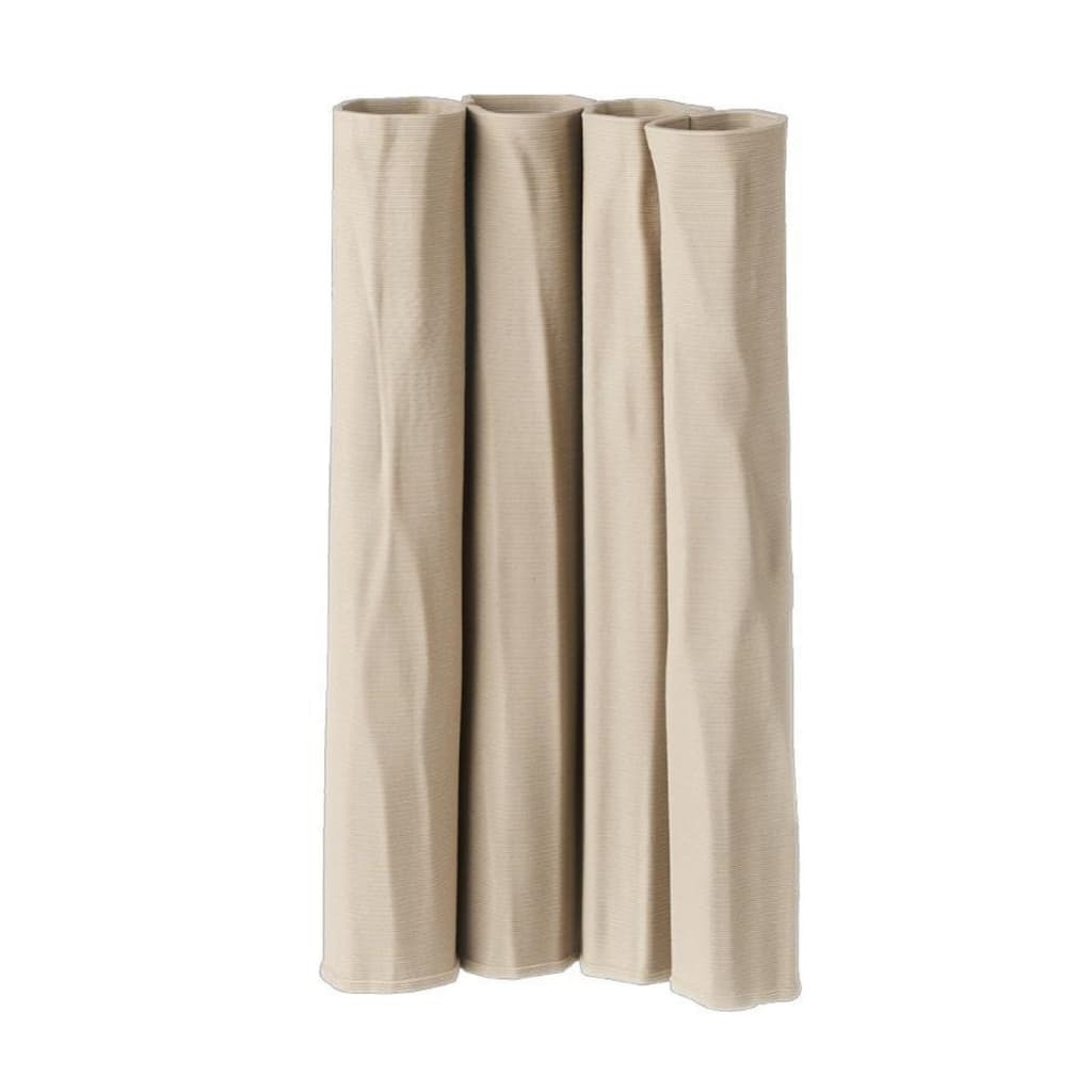 3D Printed Abstract Sculptural Ceramic Vase - 13" - Beige