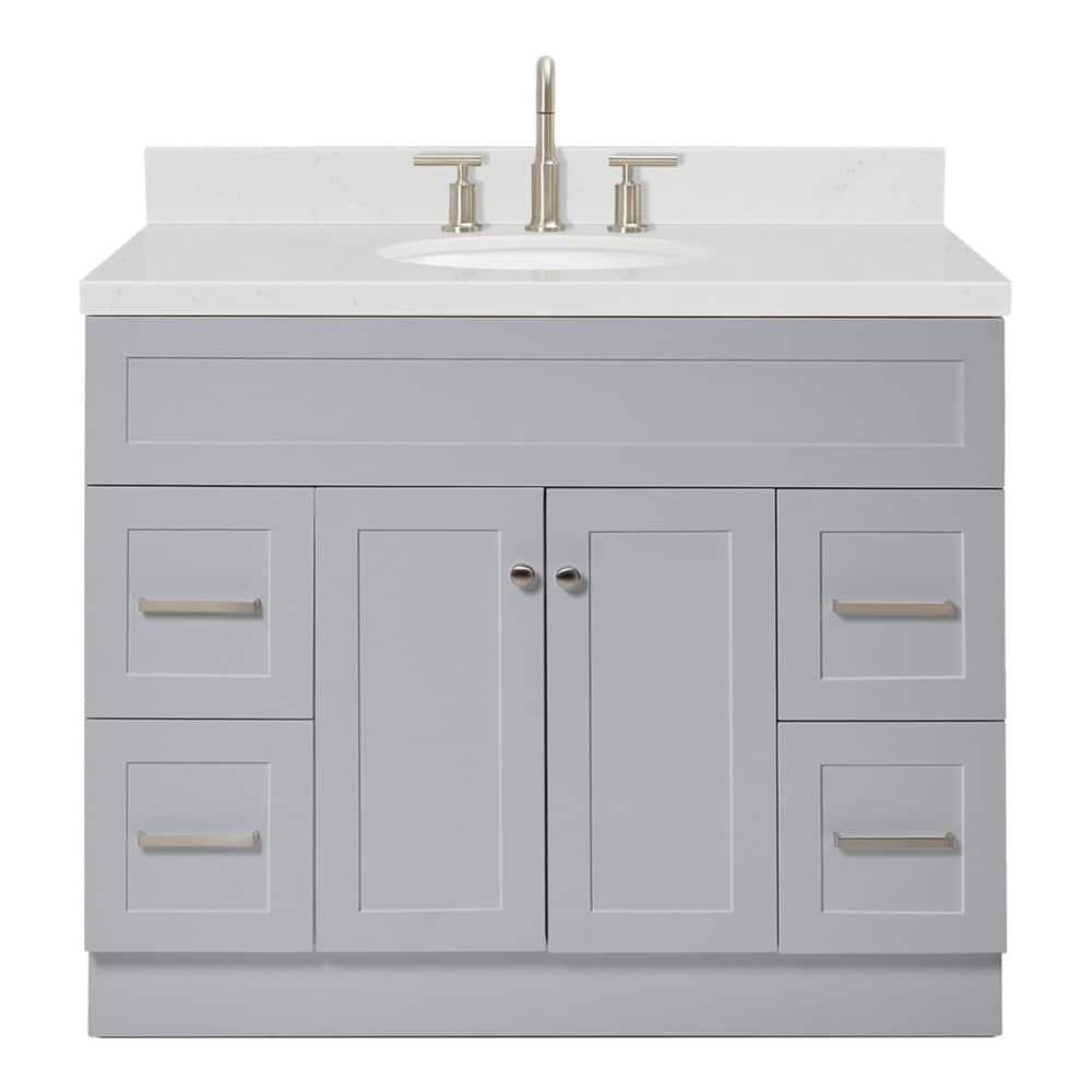 Ariel F042SCQOVO Hamlet 42" Free Standing Single Basin Vanity Set with