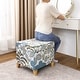 preview thumbnail 69 of 149, Adeco Square Storage Ottoman 17 inch Footstool