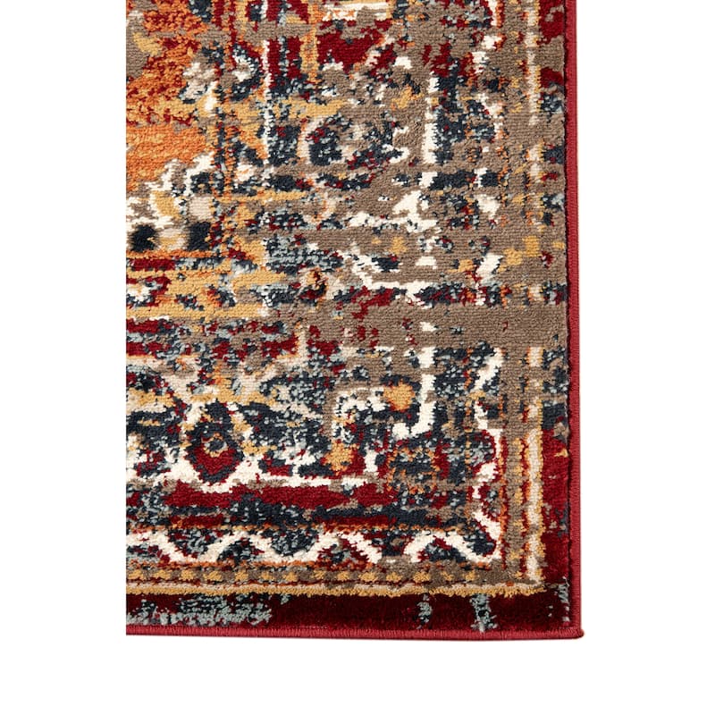 Alurea Pelham Red Medallion Area Rug