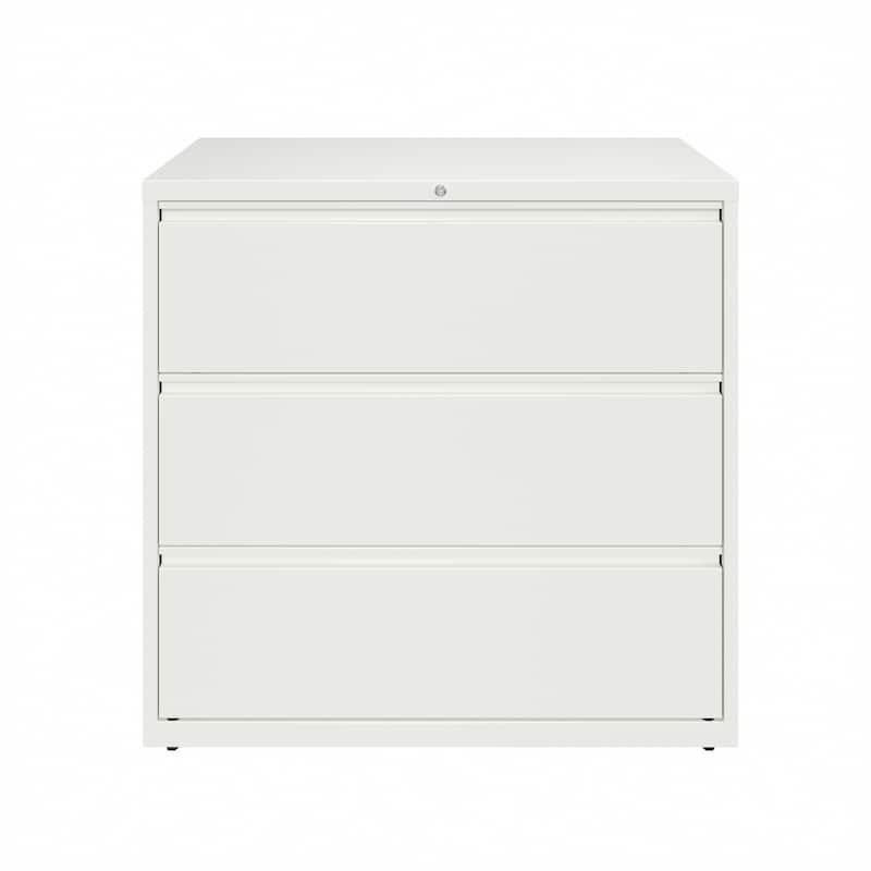 Hirsh 42-in Wide HL10000 Series 3 Drawer Lateral File Cabinet, White