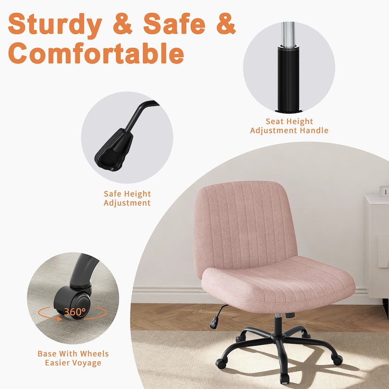 Futzca Swivel Office Ergonomic Chair with Adjustable Height & Tilt