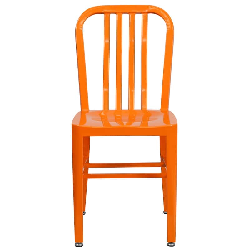 Metal Indoor-Outdoor Chair - 15.5"W x 20"D x 33.25"H