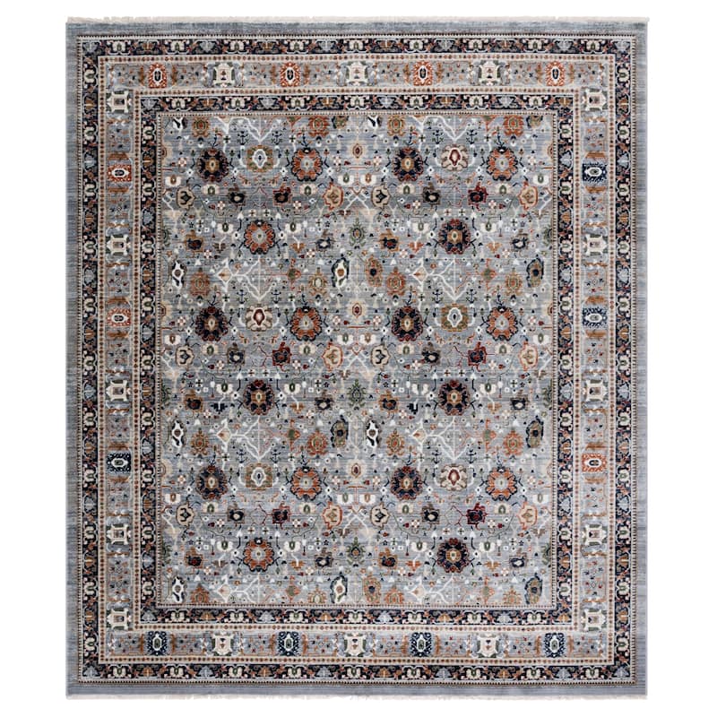 Lauren Ralph Lauren Rani Traditional Rug - Grey/Black Rust - 9' x 12'