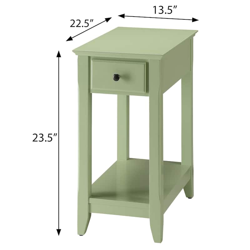 Symmons Accent Table with Bottom Shelf