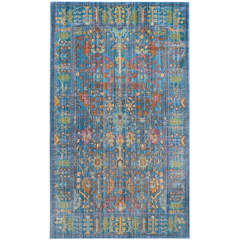 SAFAVIEH Valencia Insaf Vintage Boho Oriental Rug - 2' x 3' - Blue/Multi