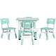 preview thumbnail 10 of 8, Kids Table and Chair Set, Height Adjustable 5 Piece Toddler Table and Chair Set with Storage Box - Green