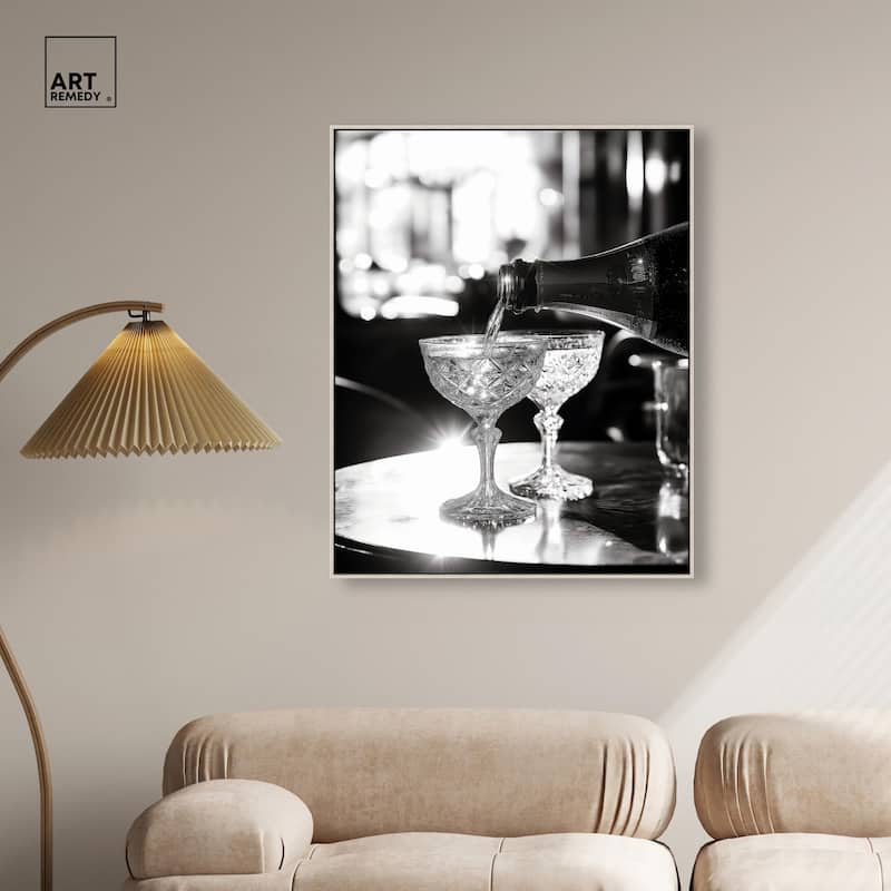 Sparkling in Monochrome I Canvas by Art Remedy