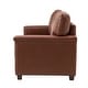 preview thumbnail 13 of 44, Rita Living Room 3-Seat Genuine Leather Sofa with Solid Wood Legs and Nailhead