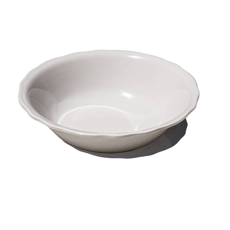 Abode Homewares Scallop NewWave Melamine Low Bowl - Cream - 7.9" - Set of 6