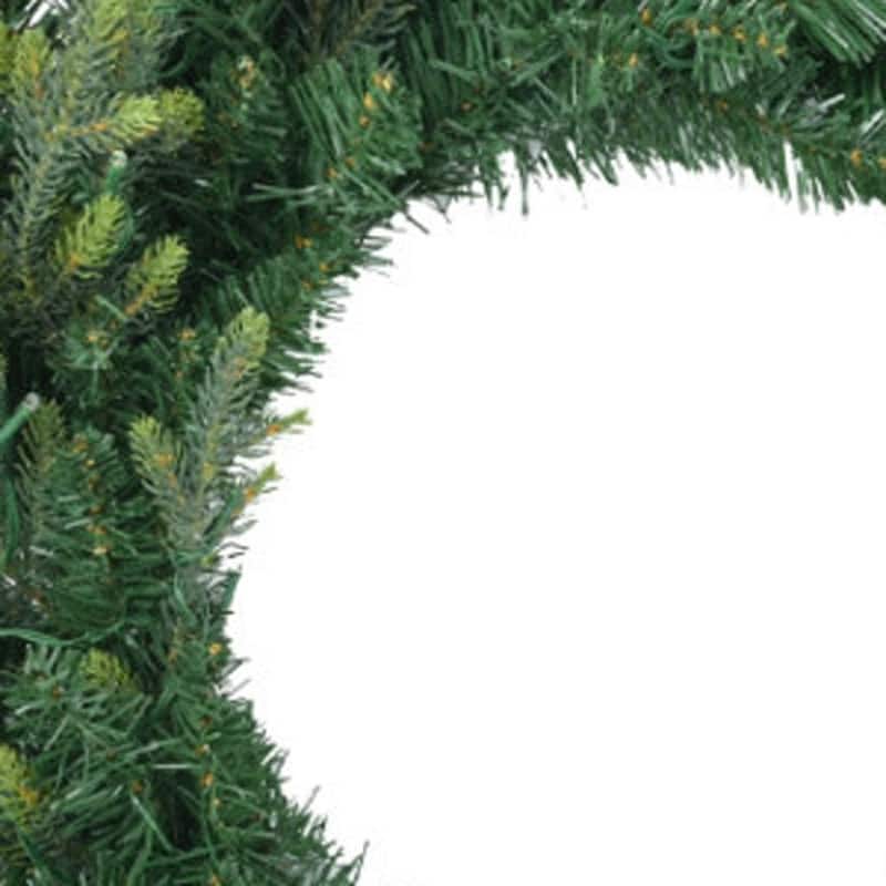 HomeRoots Three Piece Pre Lit Extra Full Frosted Pine Christmas Tree With Garland And Wreath Set