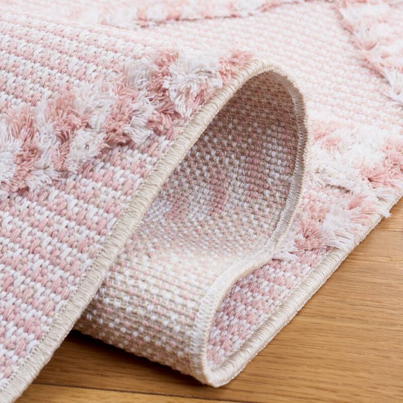 SAFAVIEH Augustine Saori Rustic Trellis Fringe Rug