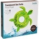 preview thumbnail 2 of 3, CocoNut Float: Green Translucent Sea Turtle - 48" Pool Ring Inflatable, Anti-Leak, Durable, Party Water Accessory - Multi