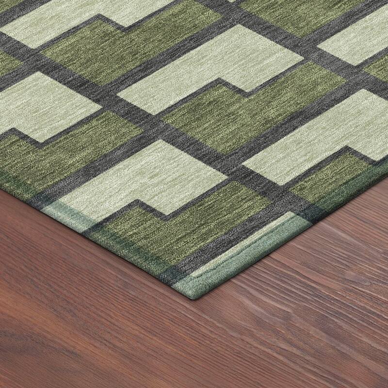 Machine Washable Indoor/ Outdoor Modern Cody Chantille Rug