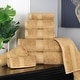 preview thumbnail 174 of 198, Egyptian Cotton 8 Piece Ultra Plush Solid Towel Set by Miranda Haus Toast