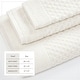preview thumbnail 28 of 197, Linery & Co. Cotton Diamond Waffle Texture Bath Towels