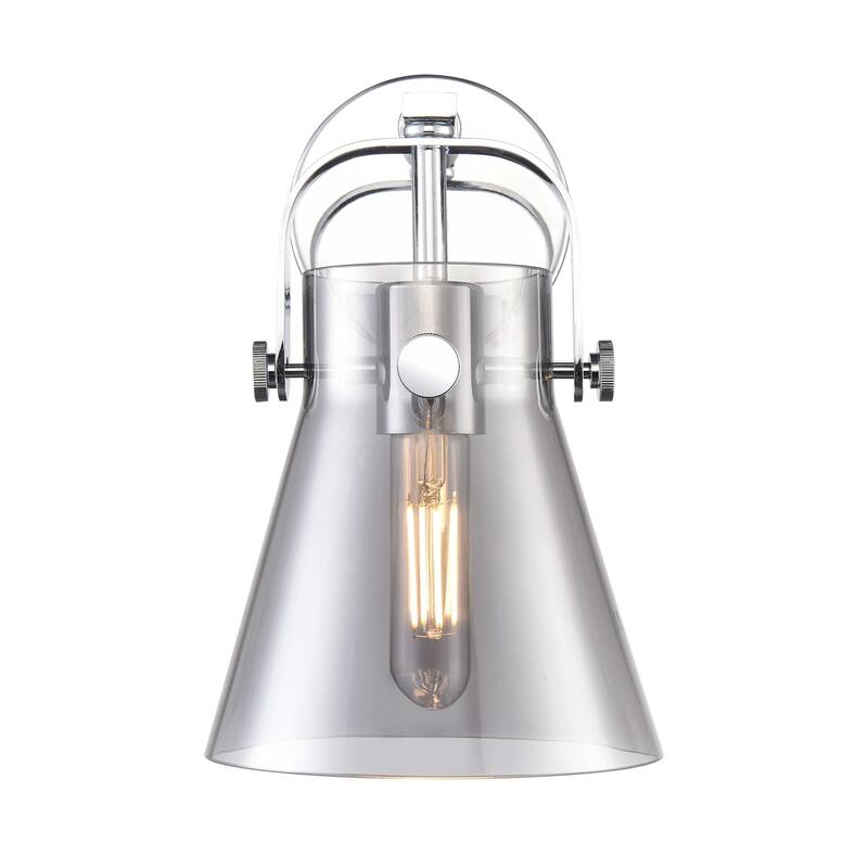 Innovations Lighting 423-1W-10-7 Pilaster II Cone Sconce Pilaster II