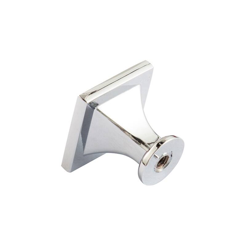 Utopia Alley Valetta Cabinet Ring Pull Knob -Polished Chrome Drawer Pull Knobs 0.94"