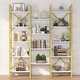preview thumbnail 9 of 60, Large Triple Wide 5-Shelf Etagere Bookcase