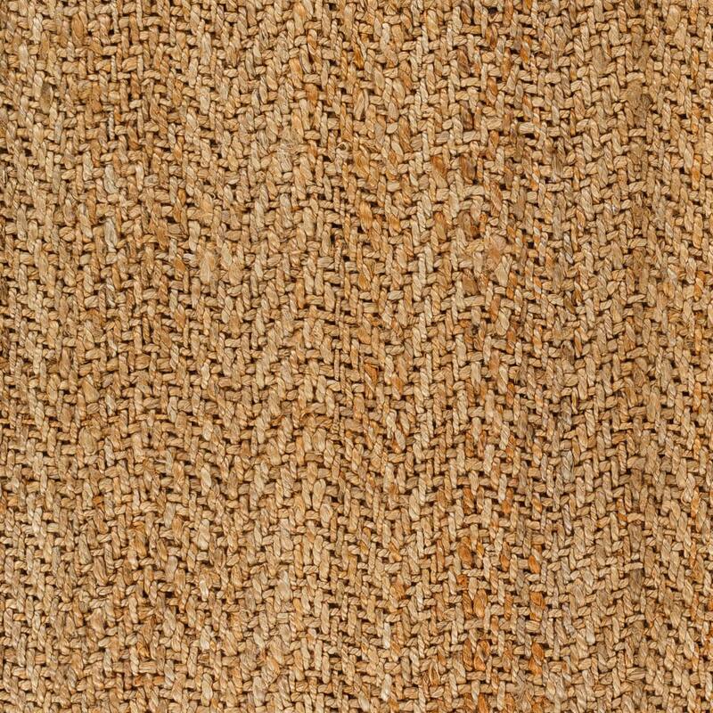 Livabliss Chifa Handmade Solid Chevron Jute Area Rug