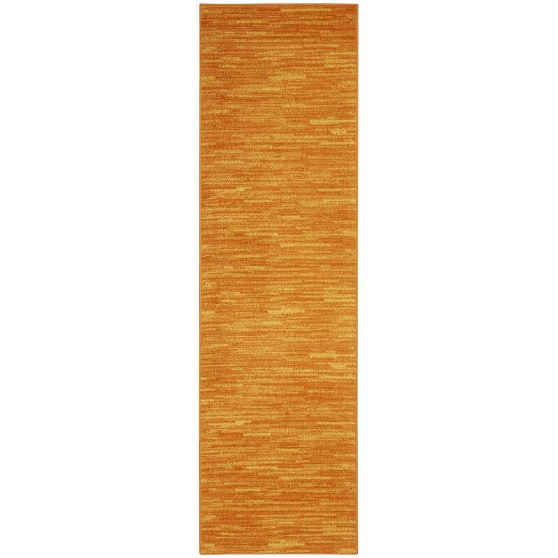 HomeRoots Contemporary Runner Outdoor Rug - 2' x 6'