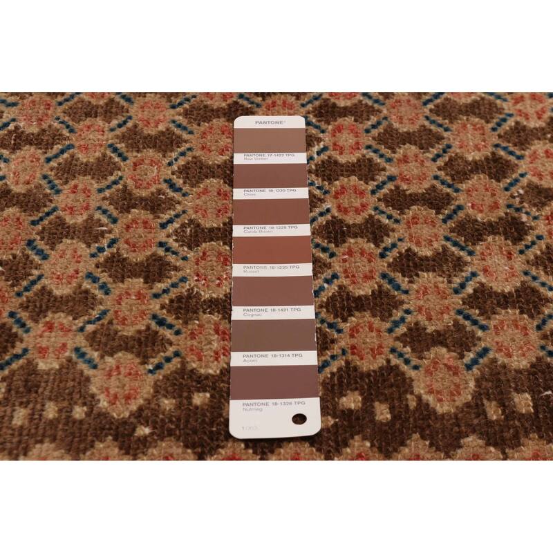 ECARPETGALLERY Hand-knotted Antalya Vintage Brown Wool Rug - 4'1 x 10'8