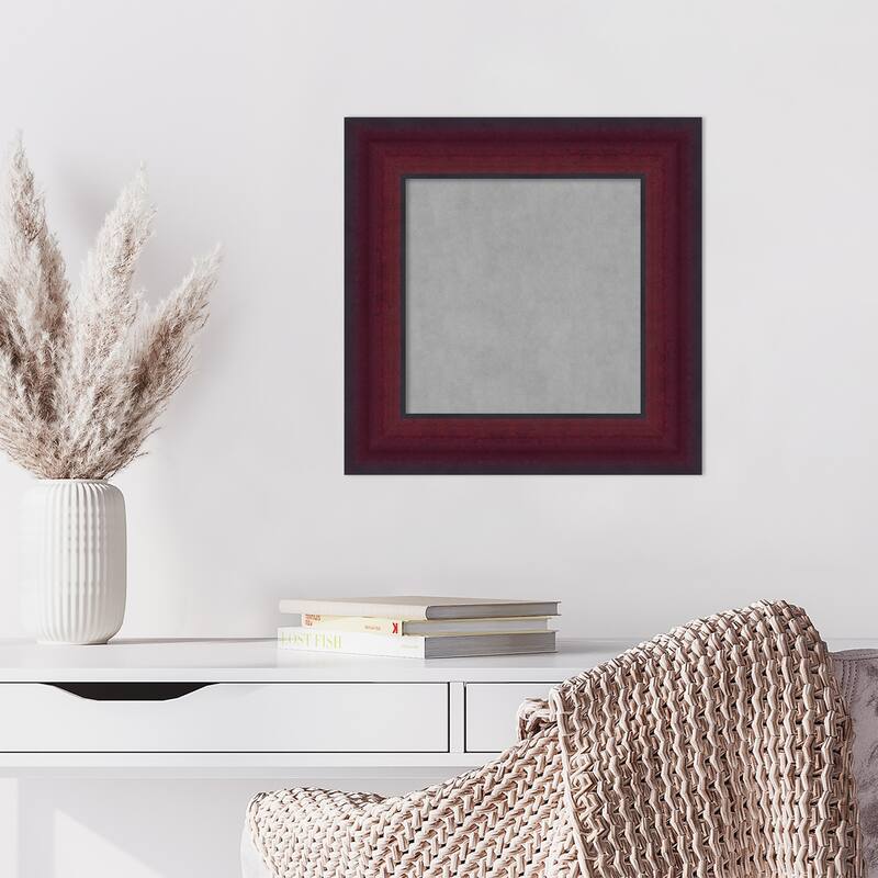 Amanti Art Canterbury Cherry Framed Magnetic Board