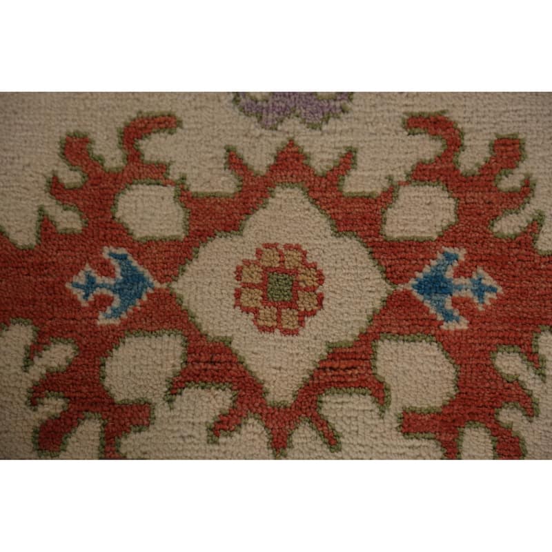 All-Over Floral Oushak Oriental Large Area Rug Handmade Wool Carpet - 11'10" x 14'9"